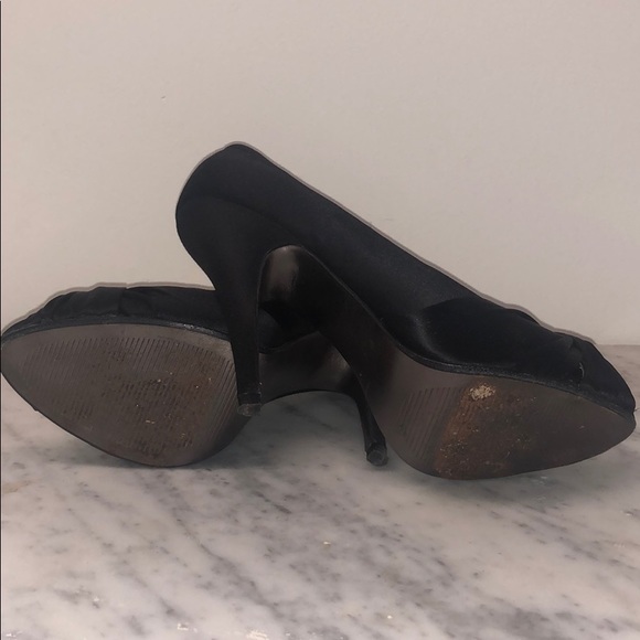 Steve Madden Satin Peep Toe Pumps - Picture 6 of 8